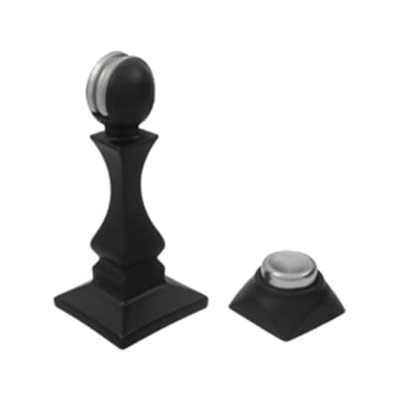 Patioplus 3.5 in. Magnetic Door Holder, Black - Solid PA2667151